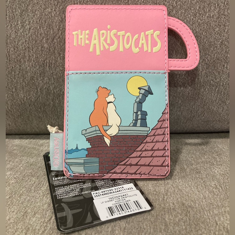 NWT Loungefly Disney The Aristocats Poster Cardholder